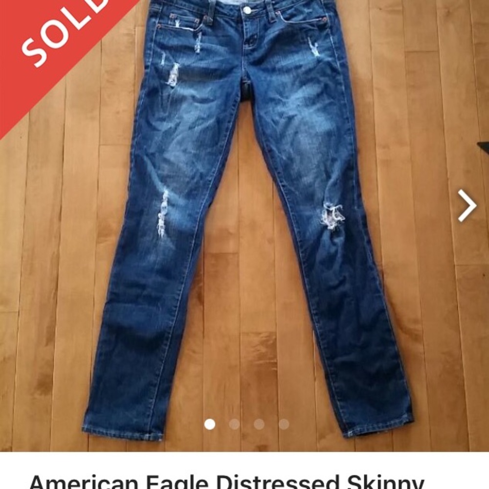 Cute Distressed Jeans, 2 Tops